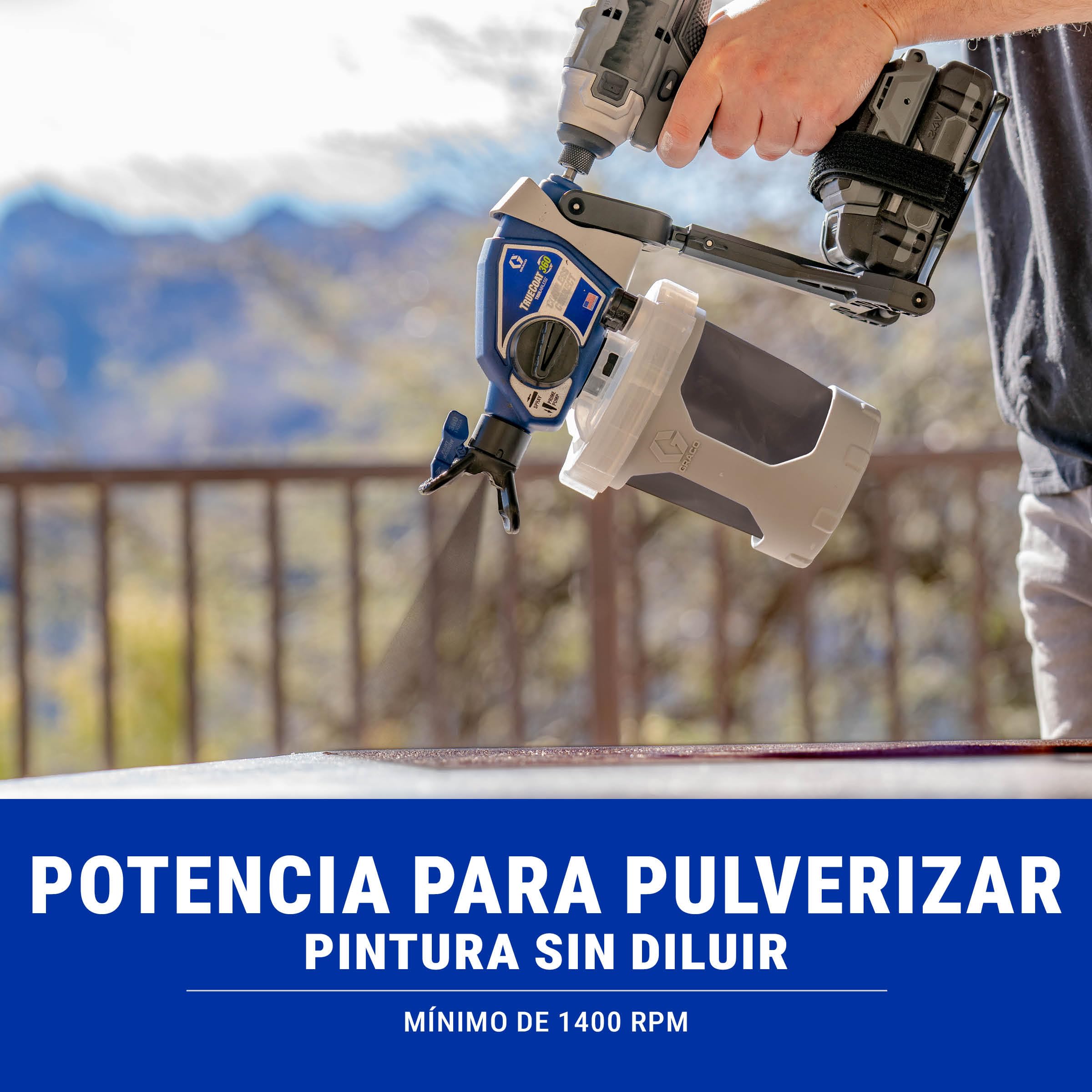 Magnum by Graco 26D361 TrueCoat 360 Cordless Connect, pulverizador de pintura airless portátil con cable, pulverizador para taladro, uso doméstico, pequeños proyectos decorativos (presión máx 138 bar)