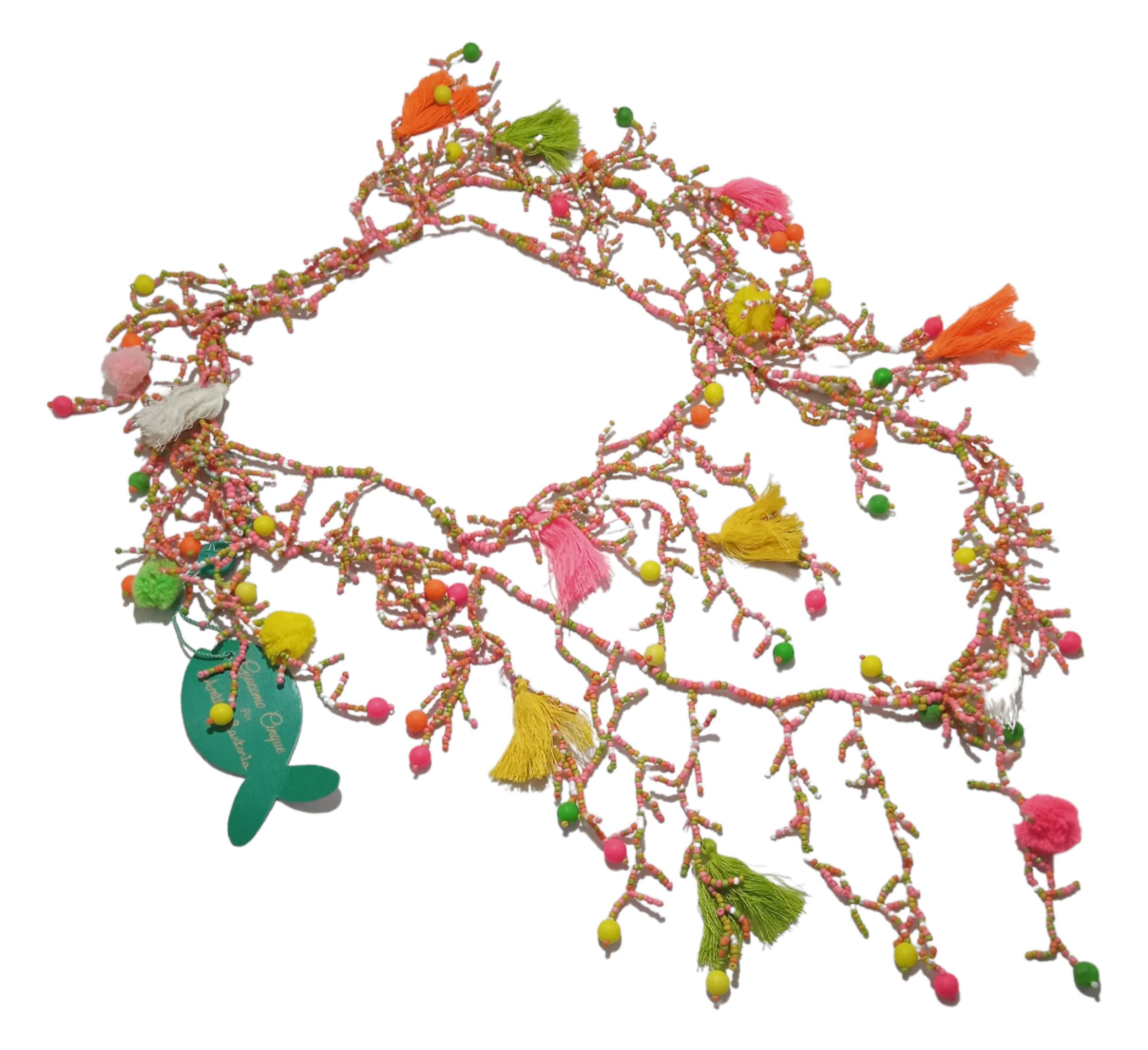 Miro Travel Wear Antica Sartoria - Collar Mujer Con Cuentas De Resina Estilo Bohemio, Cuentas De Colores Con Colgantes. Preciosa Bisuteria Mujer. Collares Para Mujer. Amigo Invisible Regalos Originales.