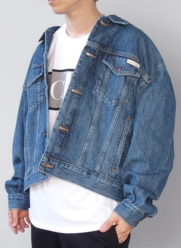 CalvanKlein カルバンクライン　デニムジャケット　Gジャン　ブルー Amazon | [カルバン・クライン] CALVIN KLEIN ジャケット デニム