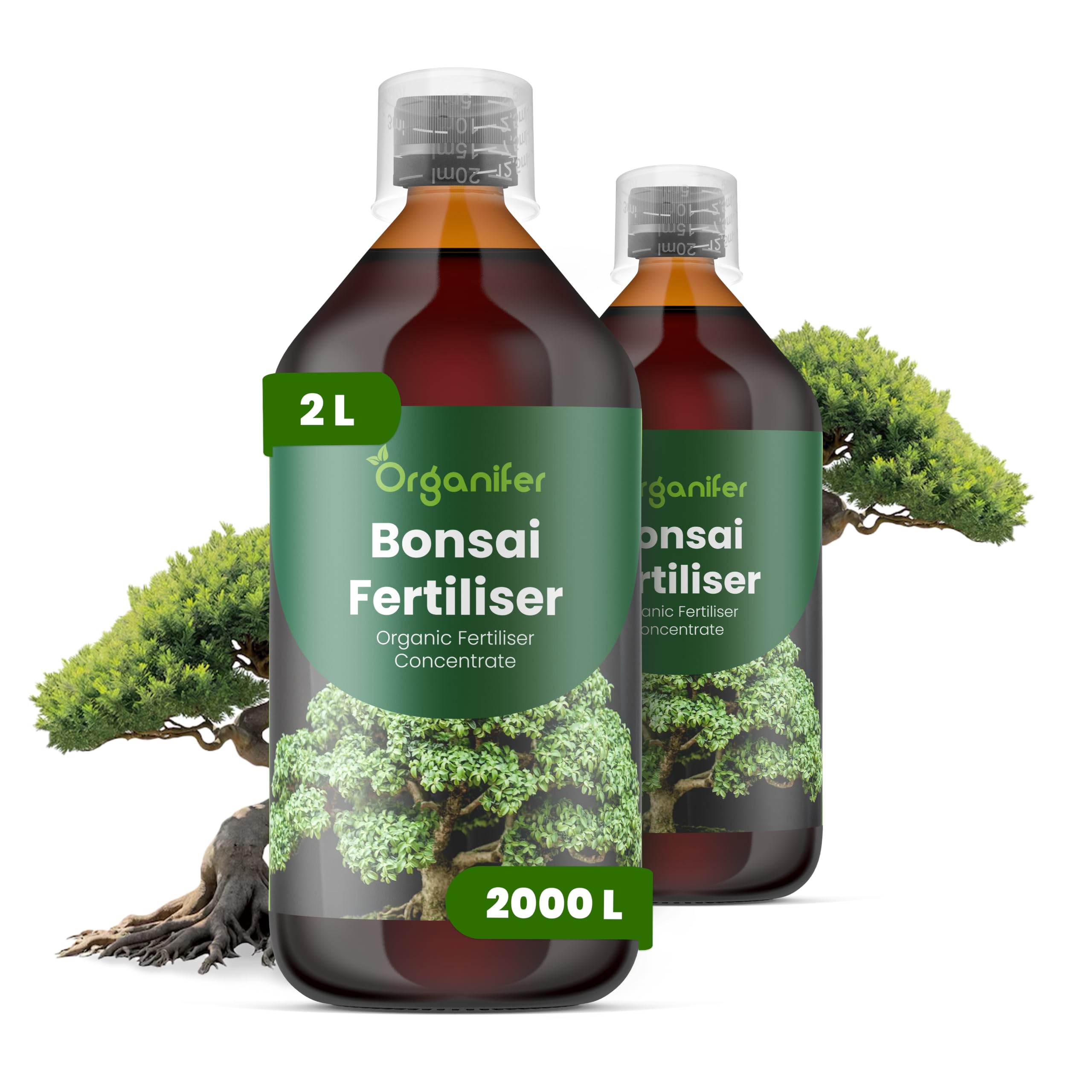 Engrais Liquide Organique pour Bonsaï 2x1L Favorise Racines et Vitalité