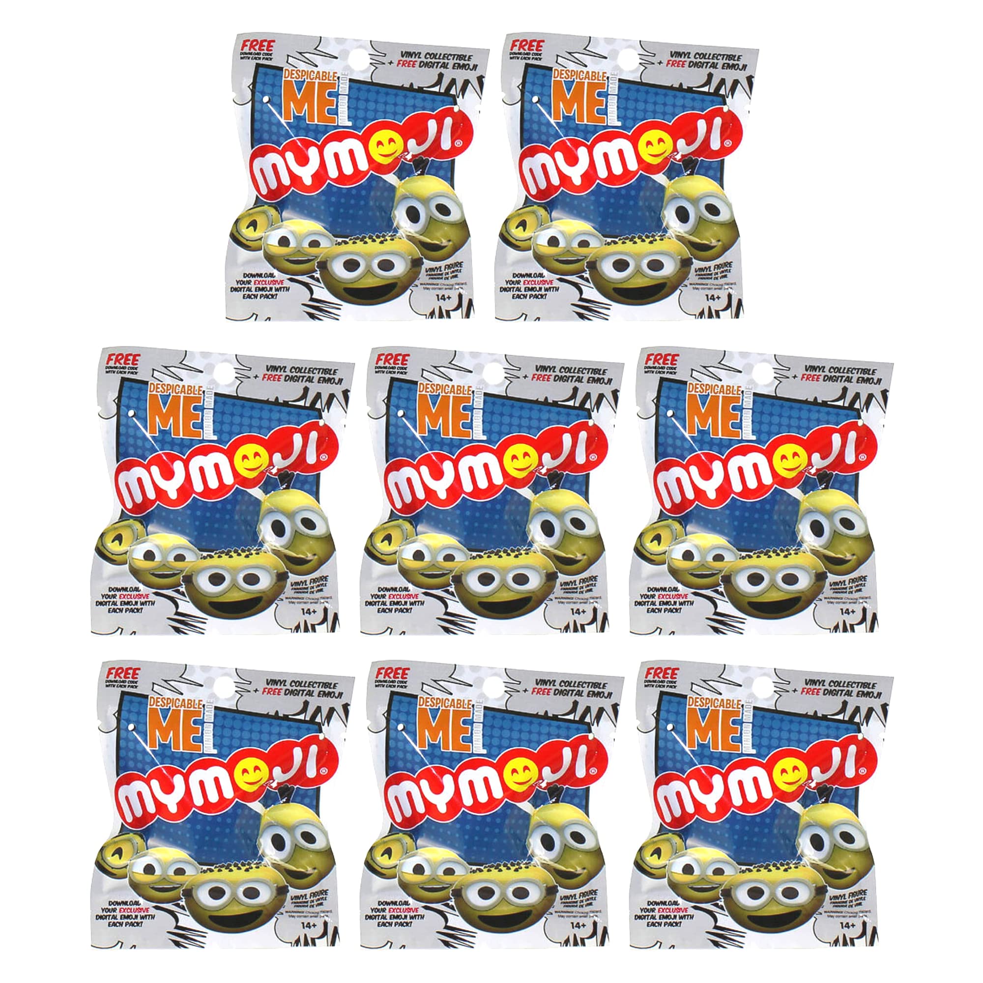 Funko MyMoji - Despicable Me Minions Vinyl Blind Bag Figures - 24 to collect - Guaranteed No Duplicates (Pack of 8)