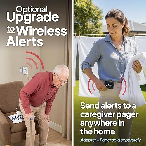 Miniatura 5 de Smart Caregiver - Monitor de prevención de caídas y almohadilla para silla con detección de peso, alerta al cuidador cuando se levanta de la silla,