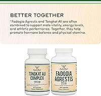 Vista 5 de Extracto de Tongkat Ali 200 a 1 para hombres (Longjack) Eurycoma Longifolia, 1000 mg por porción, 60 cápsulas – Apoyo a la salud masculina con 20 mg
