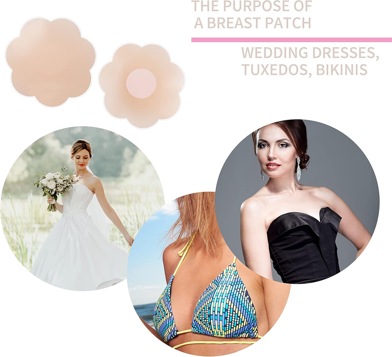 Nipple Covers - Reusable Adhesive Pasties Invisible, Seamless for Party Dresses, Wedding, Daily Wear Comfortable, Waterproof Bra Alternative — image 4