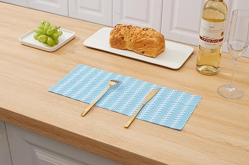 Miniatura 8 de Peachicha Paño de limpieza desechable para cocina, toallas de cocina duraderas, toalla de limpieza reutilizable para el hogar, 50 unidades, azul