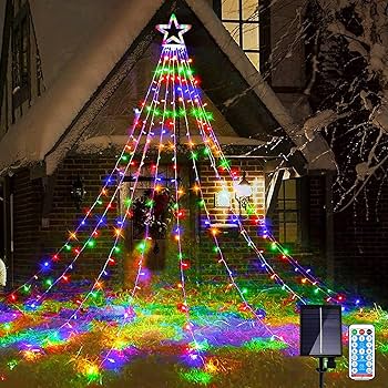 LED クリスマスイルミネーションツリー 屋外OK Amazon.co.jp: クリスマス イルミネーション 屋外 ソーラー ライト