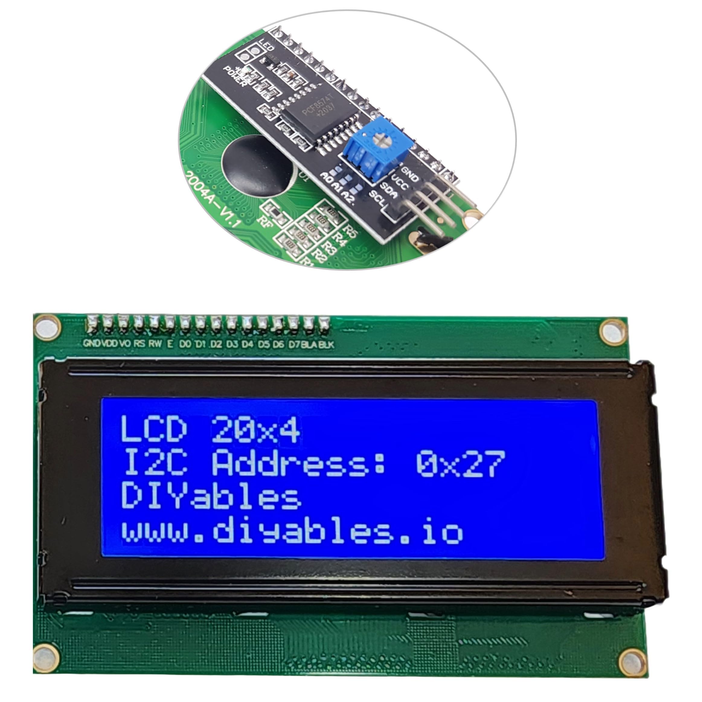 LCD 20x4 Display I2C Interface for Arduino, ESP32, ESP8266, Raspberry Pi-image-14