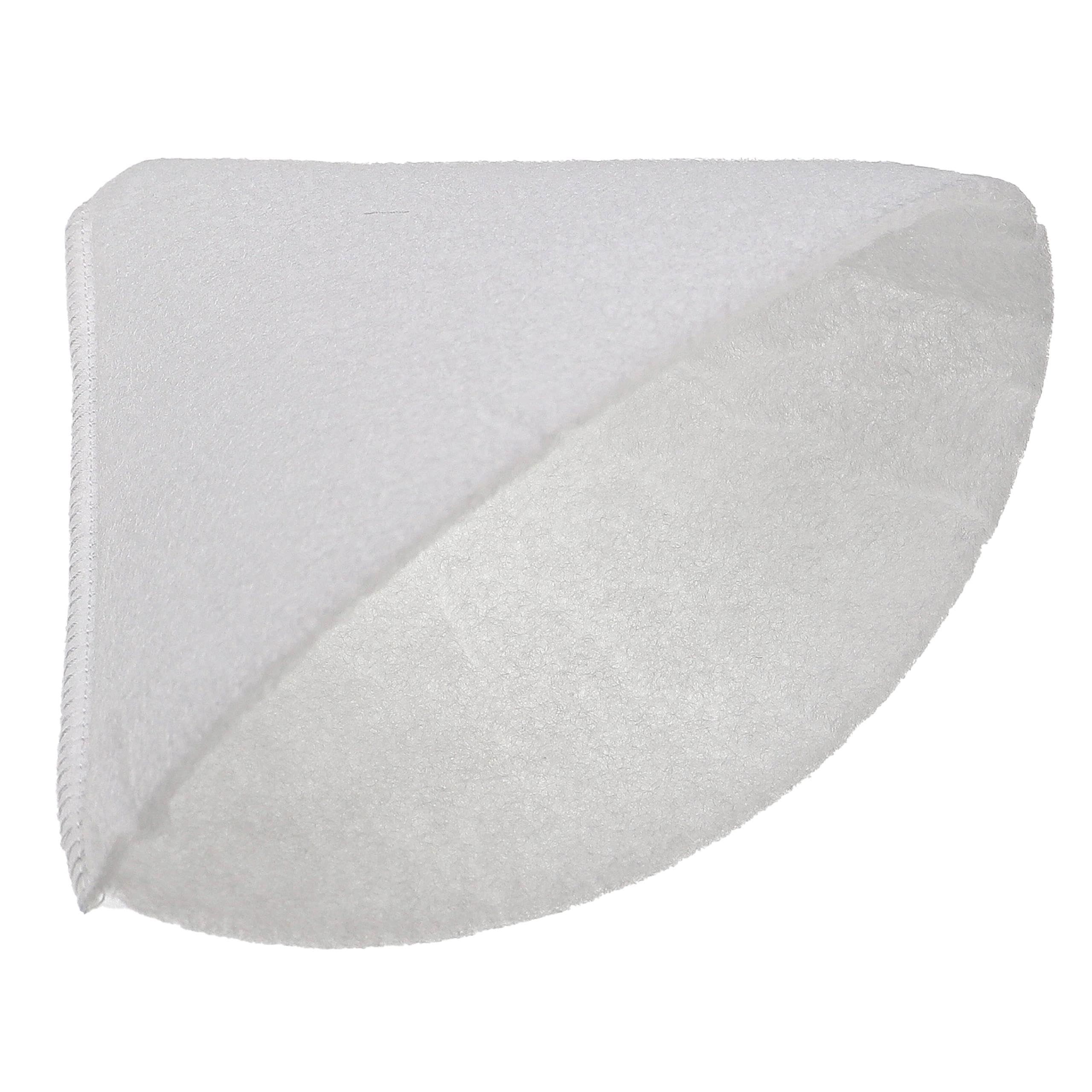 vhbw 100x Filtro cónico compatible con Zehnder STB 125 sistema de ventilación - Filtro aire de salida G4, DN 125 blanco