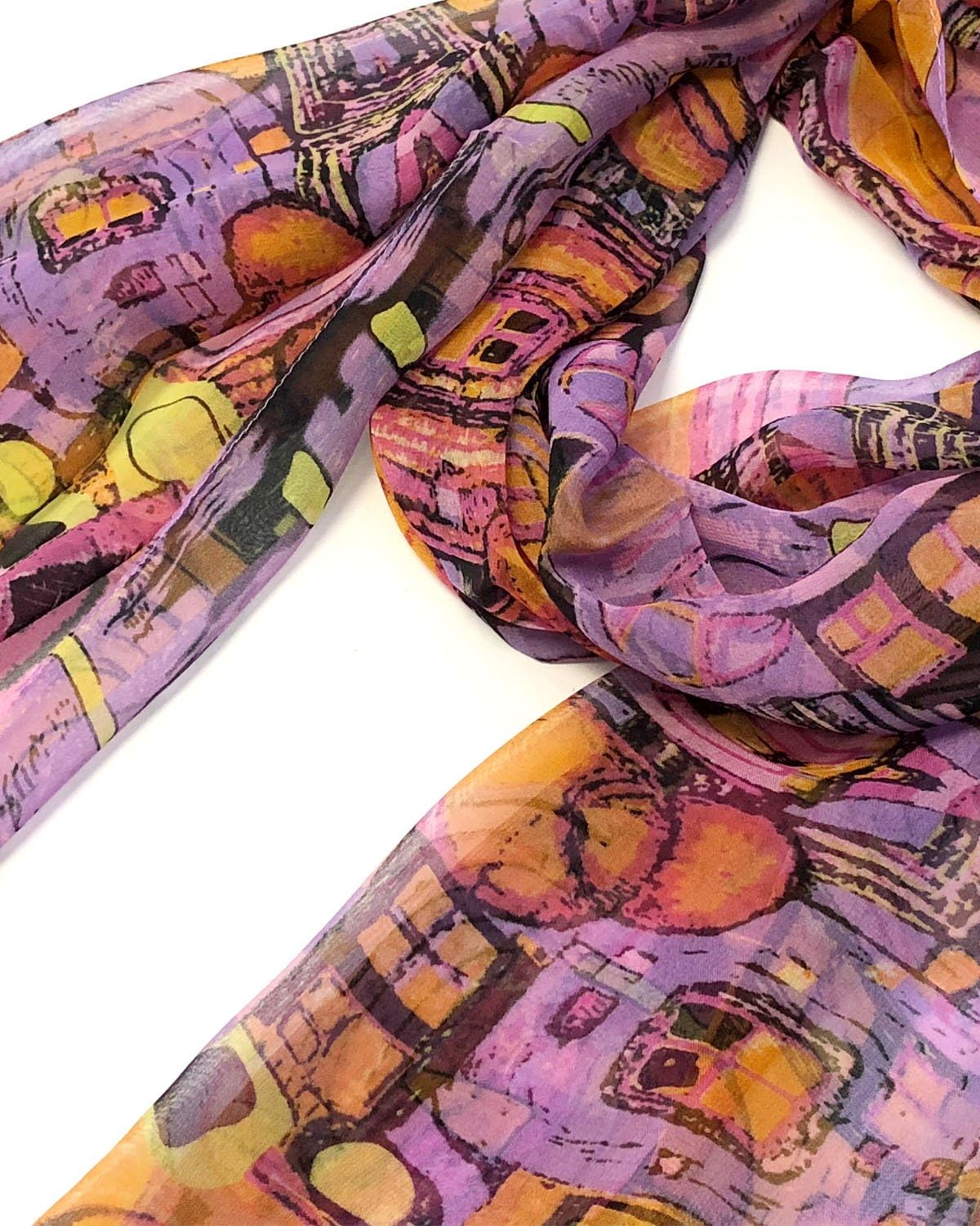 Wrapables® Lightweight Sheer Silky Feeling Chiffon Scarf - Image 4