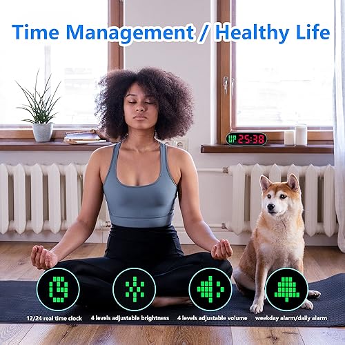 Miniatura 4 de Temporizador de gimnasio portátil para gimnasio en casa, temporizador de intervalos de entrenamiento digital con barra de progreso de tiemporondas,