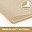 LuxStep Shower Mat Bathtub Mat,24x36 inch, Non-Slip Bath Mat with Drain, Quick Drying PVC Loofah Bathmat for Tub,Shower,Bathroom,Khaki