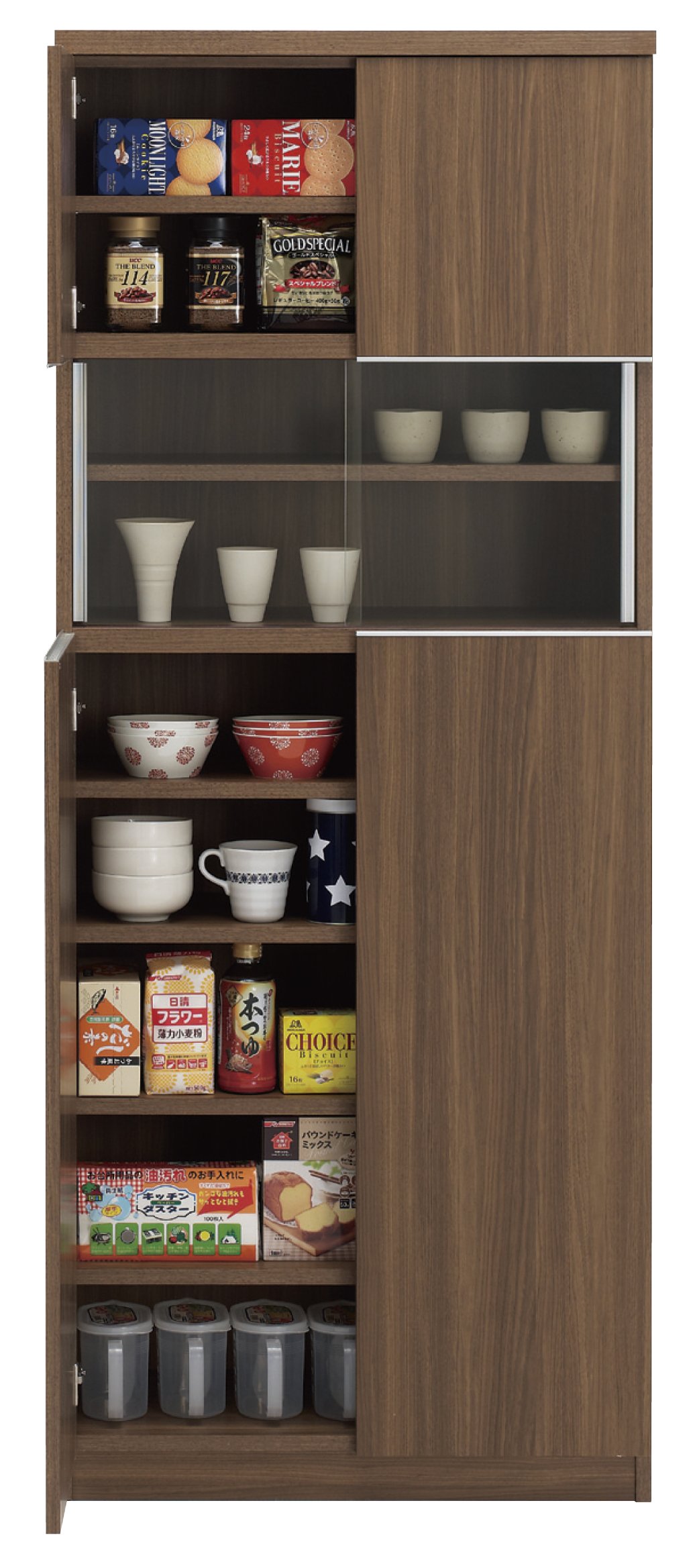 Amazon｜フナモコ マルチキャビネット 【幅75×高さ180cm】 リアル 