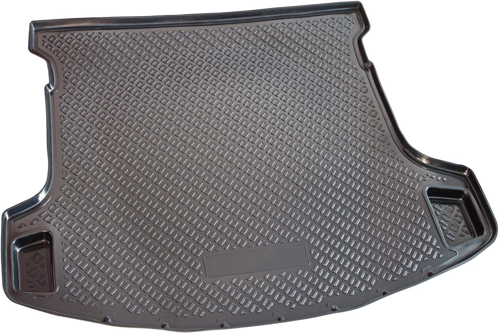 Recambo Bandeja para maletero apta para Nissan Qashqai +2 | 2008 2013 | Negro, ajuste perfecto con borde de plástico flexible y goma