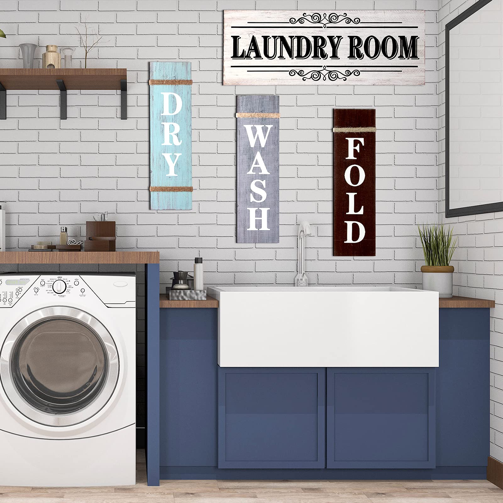 Amazon.com: 4 Pieces Home Vintage Laundry Room Canvas Wall Art, Rustic  Laundry Rules Prints Signs Framed, Bathroom Laundry Room Decor Retro Wash  Wall Art for Home Hanging Decor Door Wall (Dark Grey,