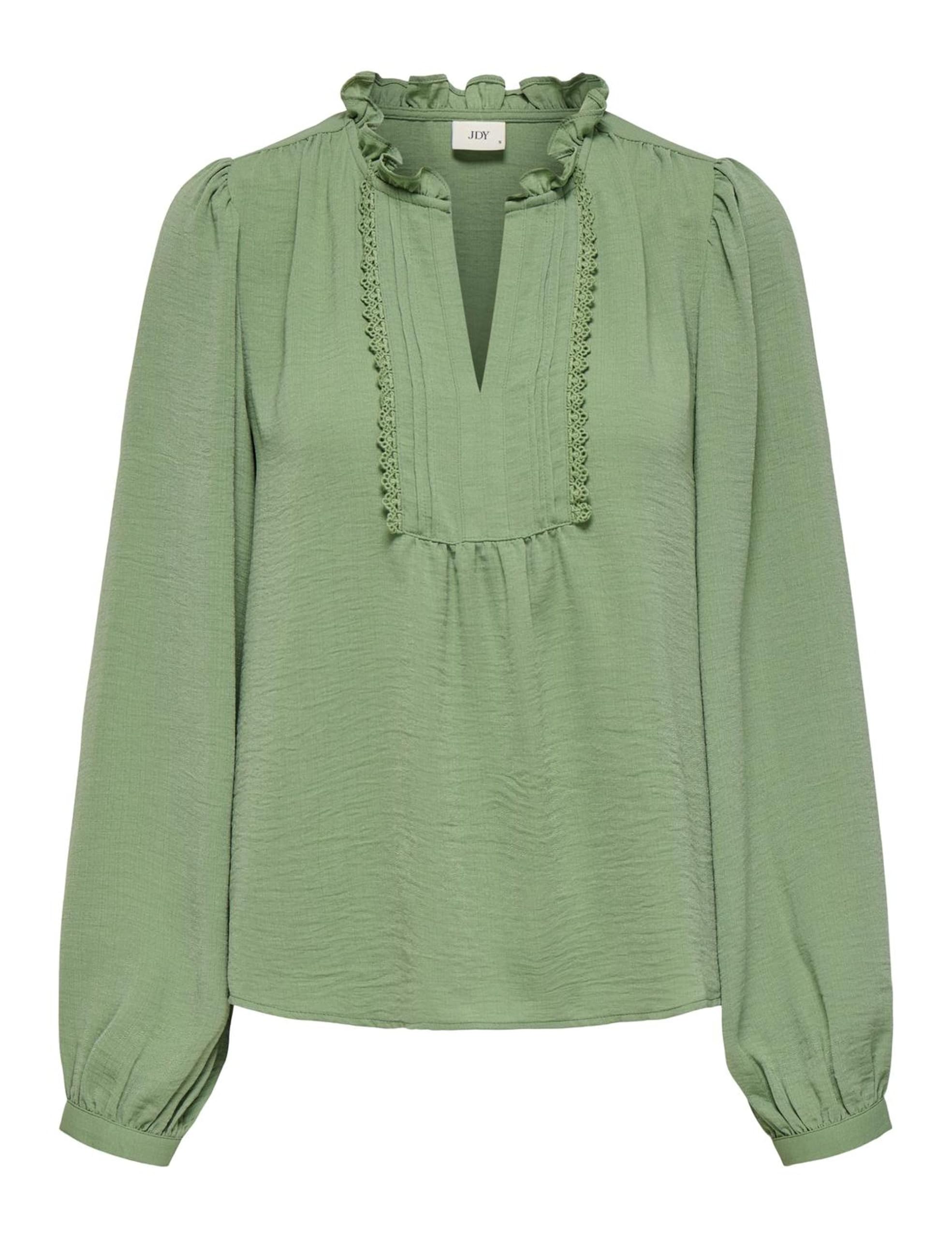 JdY Jdyrachel Life L/S Pintuck Top WVN Noos, Hedge Green, M