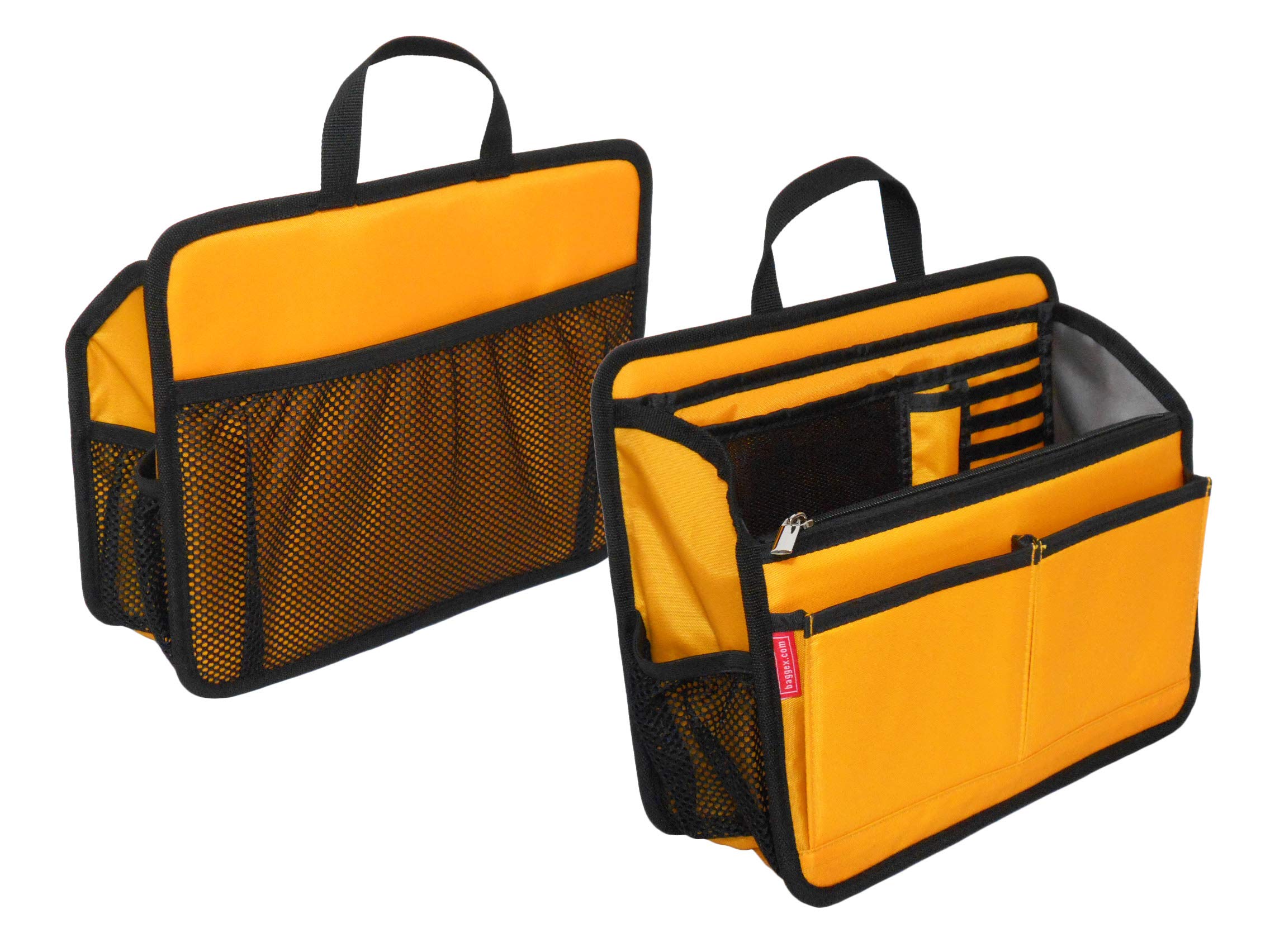 Baggex StoreInsert Organizer for Casual Briefcase, Shoulder Bag and Tote Bag (S) (Deep Yellow)