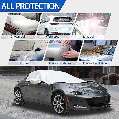 Miniatura 3 de Cubierta de nieve para parabrisas para Mazda MX-5 ND 2016-2023, cubierta de parabrisas delantero para hielo y nieve, cubierta de hielo extra gruesa