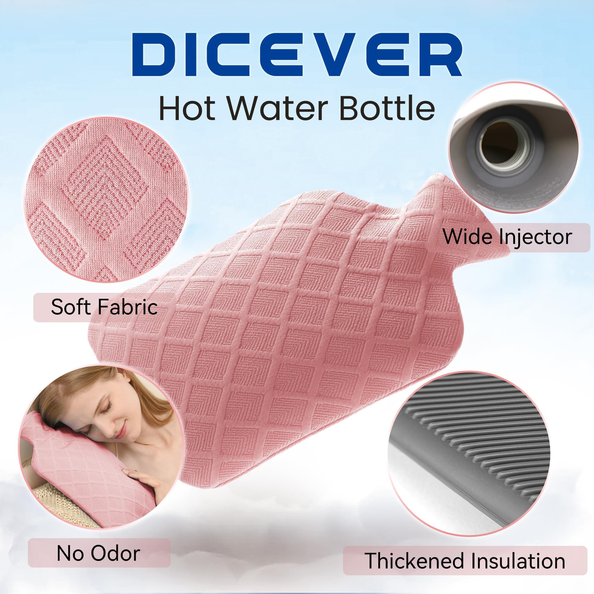 Hot & Cold Therapy Hot Water Bottle - Pain Relief -9