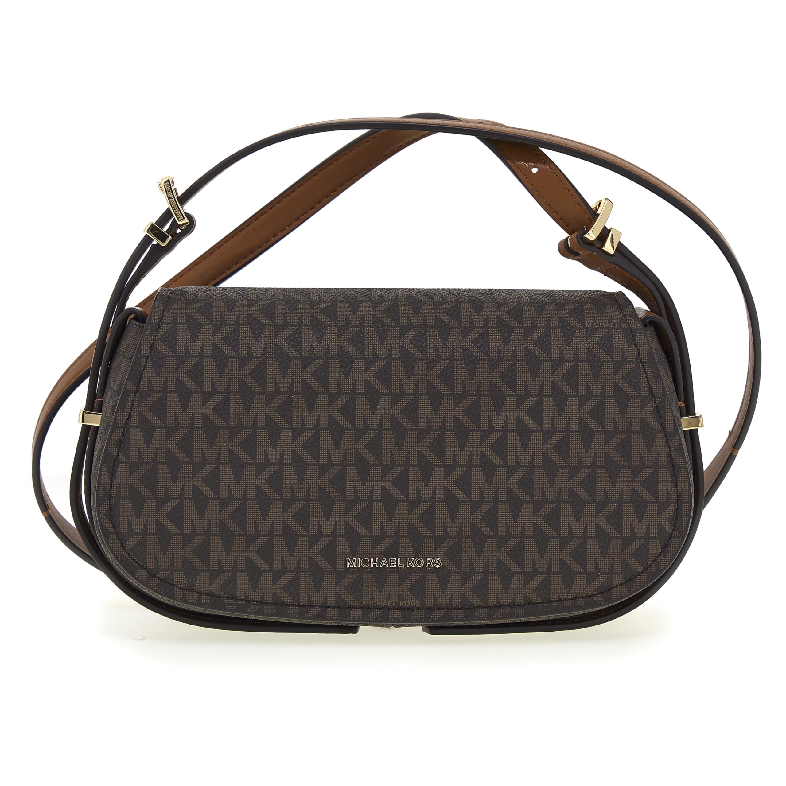 Michael Kors SM FLAP XBODY BRN/​ACORN