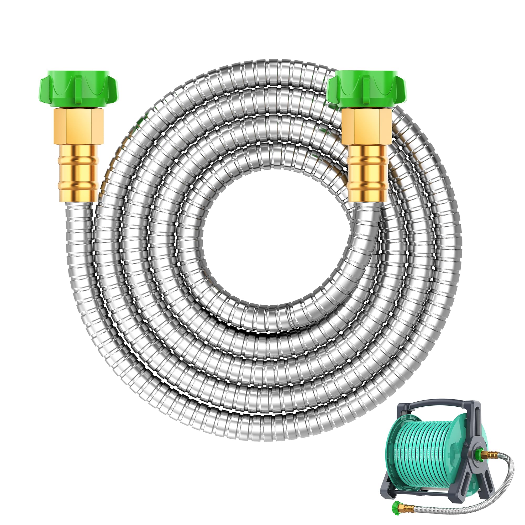 BlueGarden Short Metal Garden Hose 5 ft