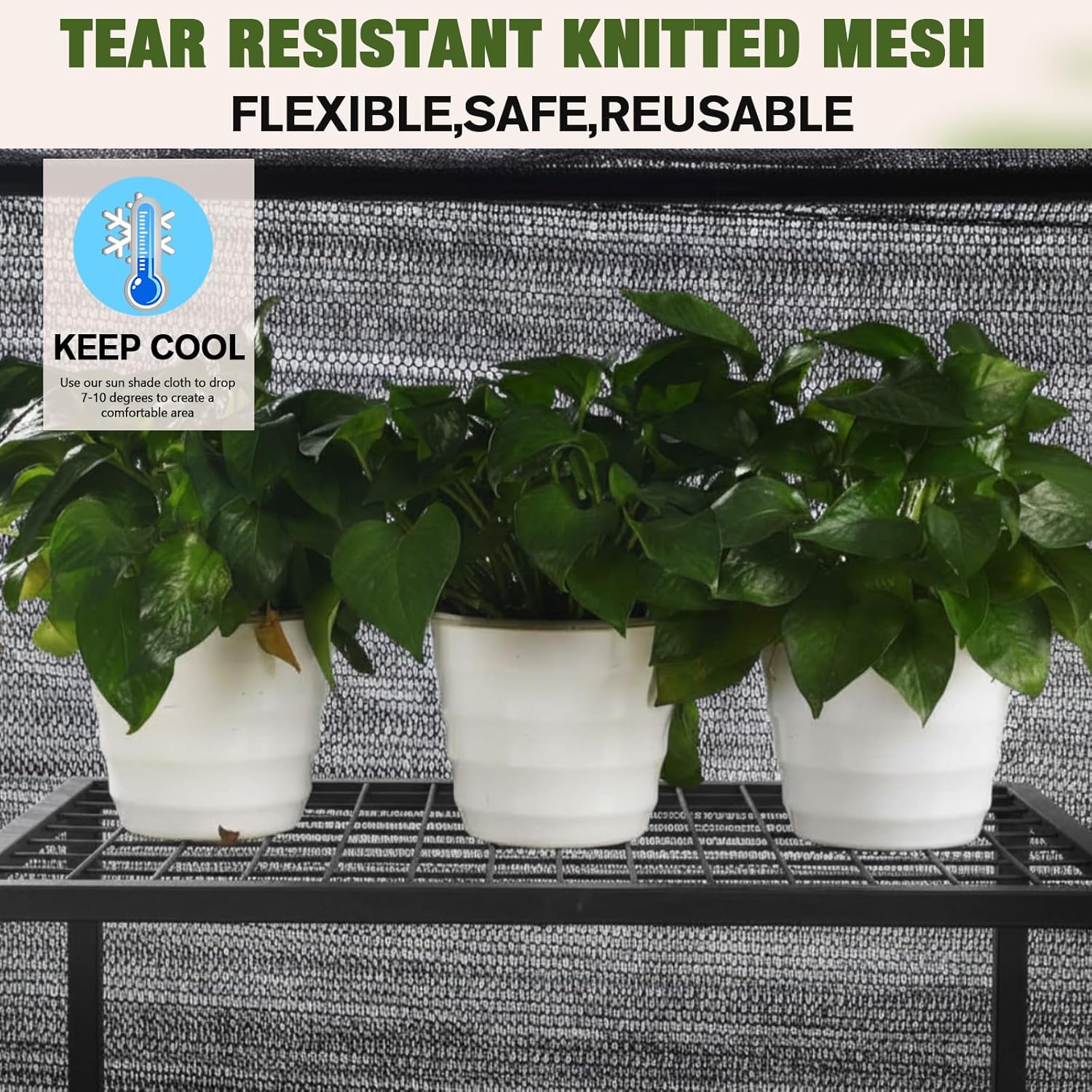 40% 6ft x 400ft Bulk Eyelets Shade Cloth Roll Sunblock Shade UV Resistant Net Windscreen Cover Fabric Roll for Garden Greenhouse Flower Plant Patio Kennel Canopy(Black)