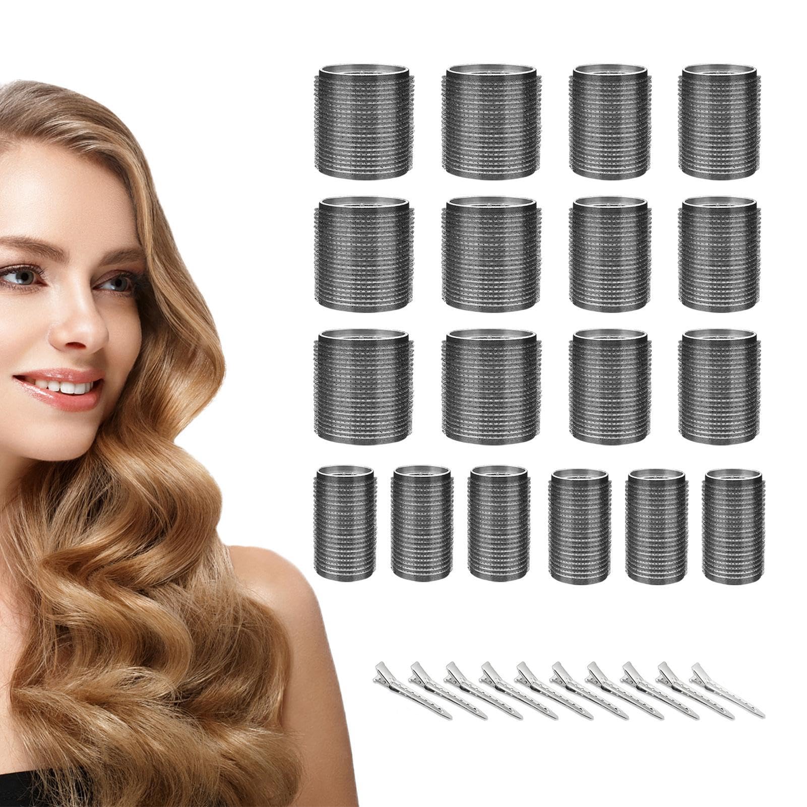 18 strumenti per arricciare i capelli, con 10 forcine per capelli