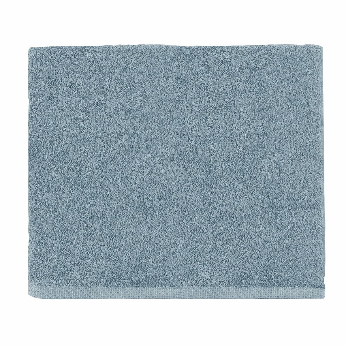 Drap de bain Essix Aqua coton bleu baltique 90x170 cm pour la douche
