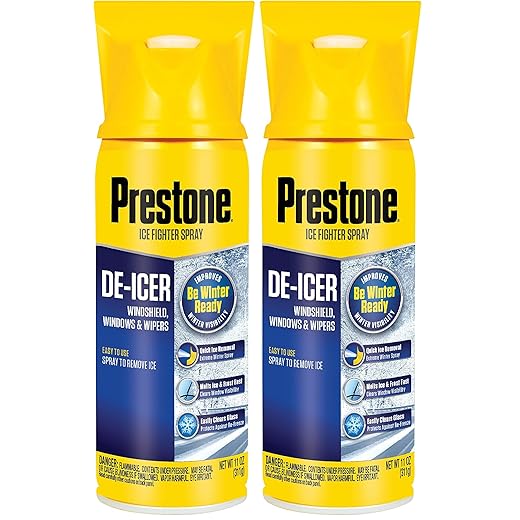 Prestone AS242 Windshield De-Icer - 11 oz. Aerosol (Pack of 2)