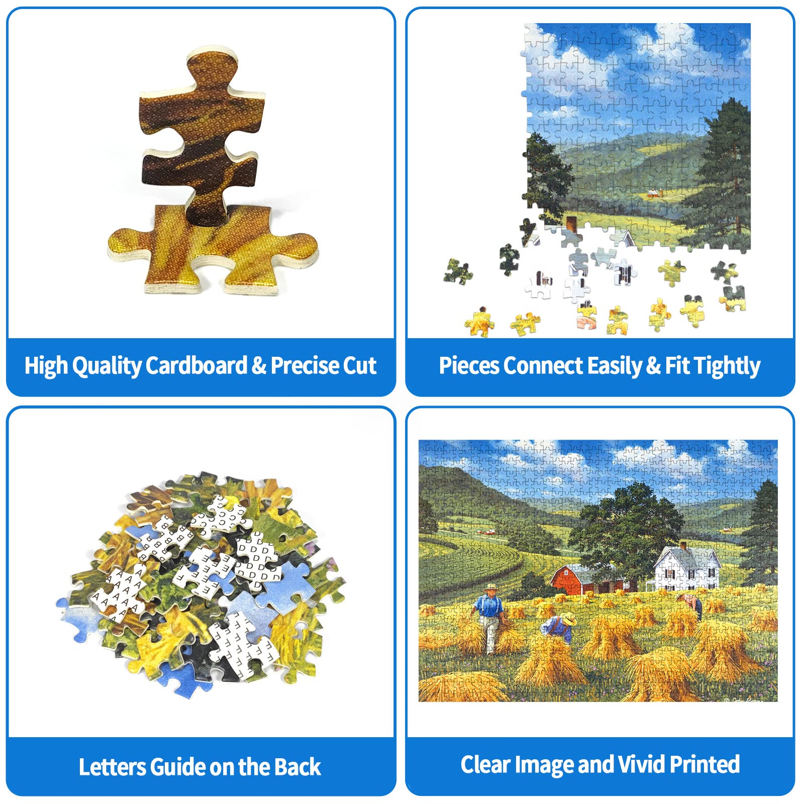 Amazon | 大人用秋パズル 1000ピース 油絵パズル テネシー州の田舎の