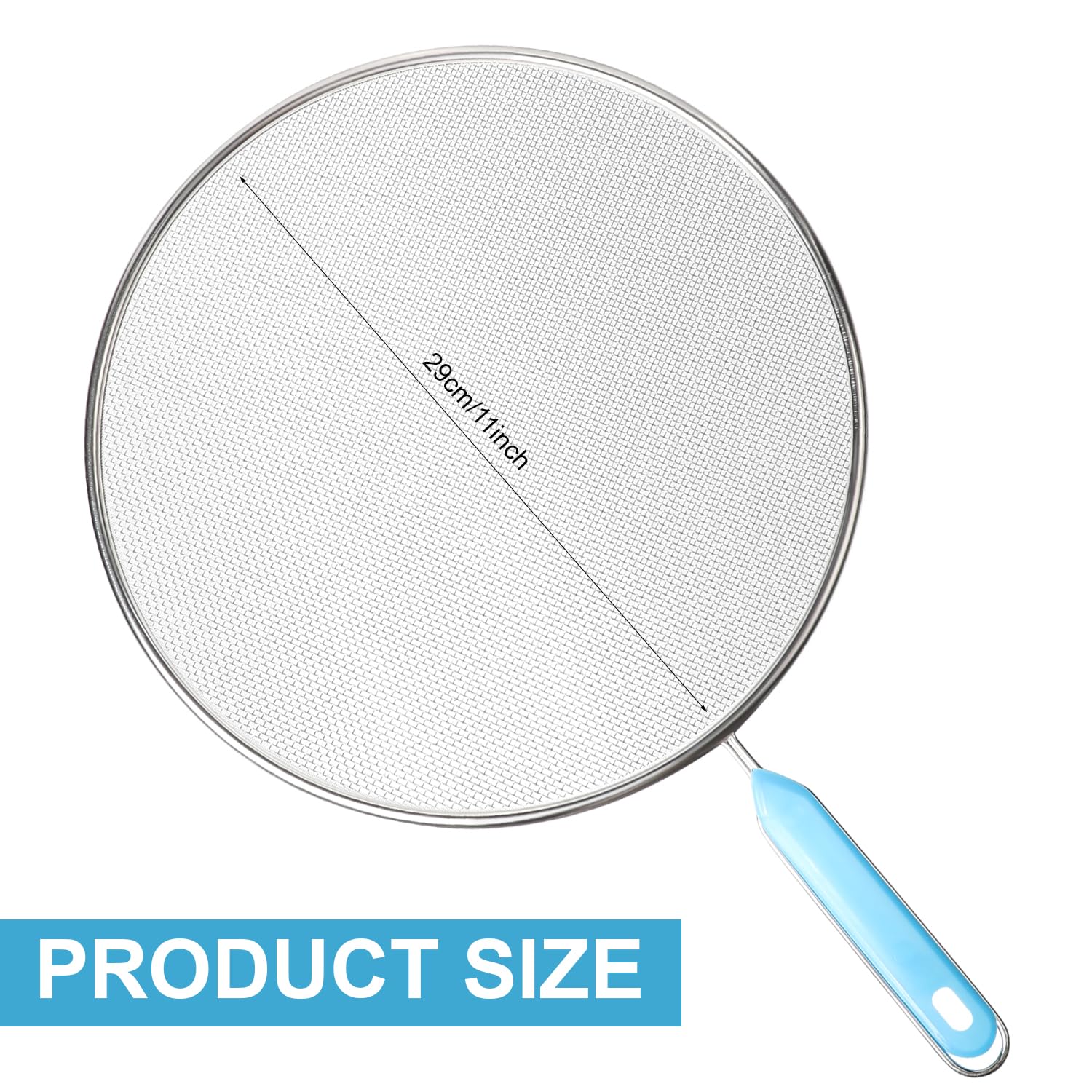 Pfannen Spritzschutz Pfanne Spritzschutz für Pfannen Pfannenspritzschutz Universal Edelstahl Fettspritzern Frying Pan Splatter Guard Haut vor Ölspritzern Schützen zum Kochen Braten 29CM