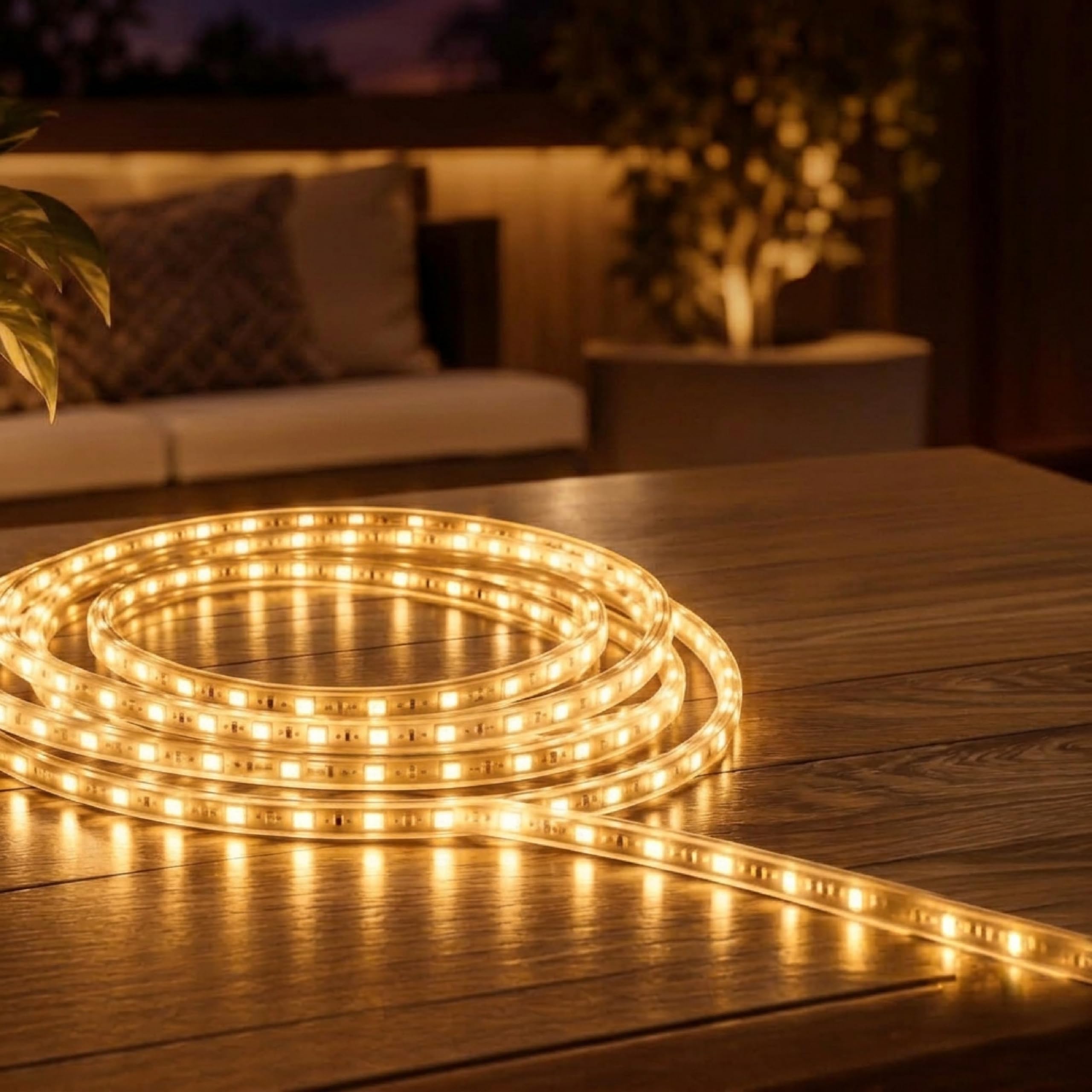 Forus LED Rope Light - Warm White, Waterproof Decor -1