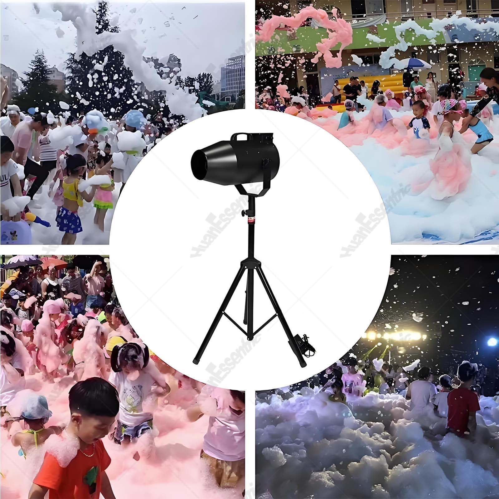 Máquina Espuma Escenarios,Máquina Burbujas con Cañón Espuma | Cañón De Espuma Grande Para Fiestas,1000W,Alcance De 6 a 10 M/80 M²,Ideal Para Eventos En El Patio,Navidad Y Fiestas