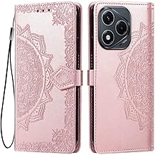 HONLEN Coque pour Honor 400 Lite 5G Etui, (6.7" inches) Premium PU Cuir Portefeuille Magnétique Flip Case, 3 Porte-Cartes en Béquille Cover Or Rose