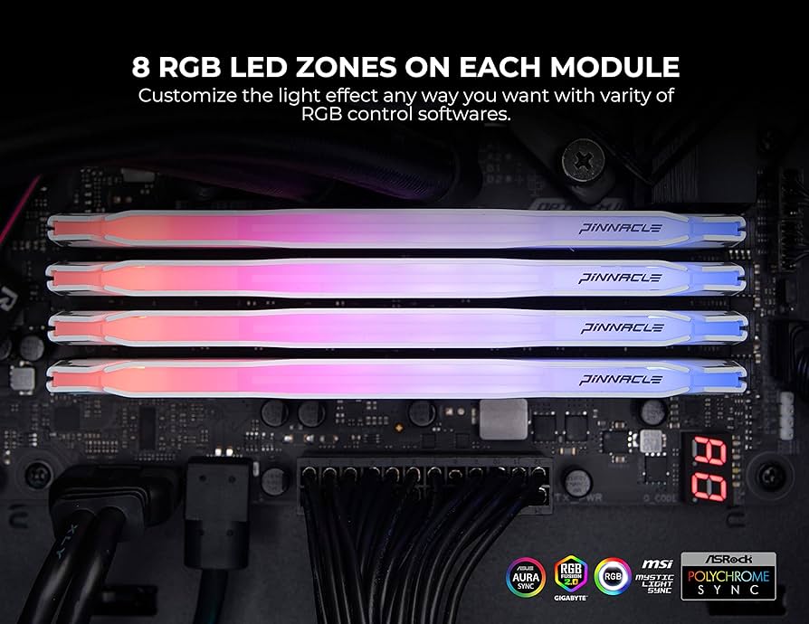 Timetec Pinnacle Konduit ホワイト PCメモリモジュール Amazon.co.jp: Timetec Pinnacle Konduit RGB 16GB キット(2x8GB