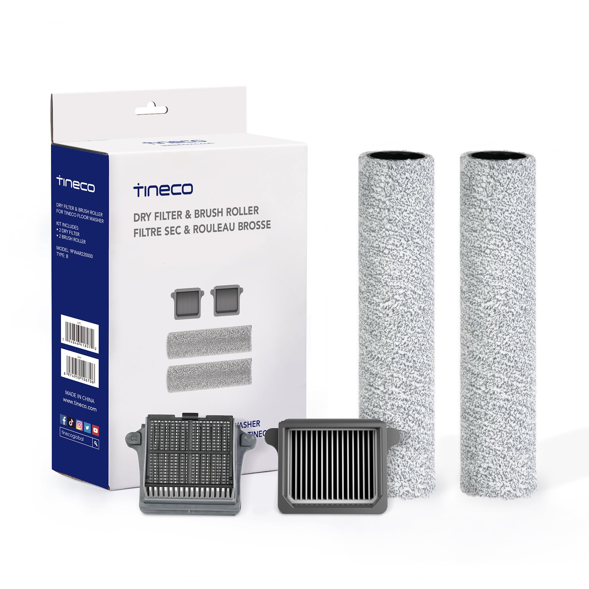 4 Accessoires Pour Tineco Floor One Floor One S7 Pro/Floor One S6 Brosse De Rechange Pour Aspirateur Sec Et Humide Sans Fil (floor One S7 Pro/floor One S6