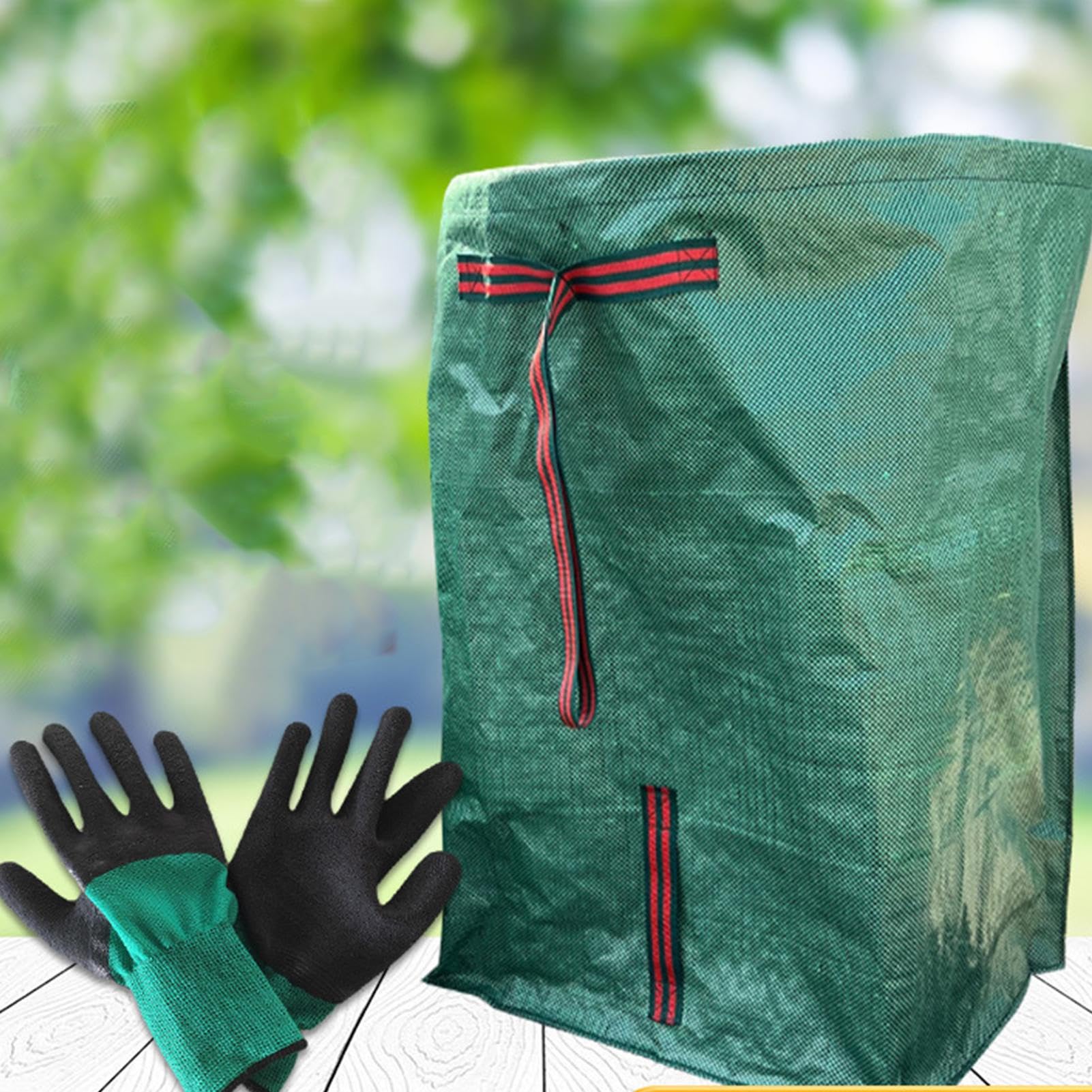 2 Sacconi Riutilizzabili Per Giardino - 106 Galloni, Raccogli Foglie E Rifiuti, Prato