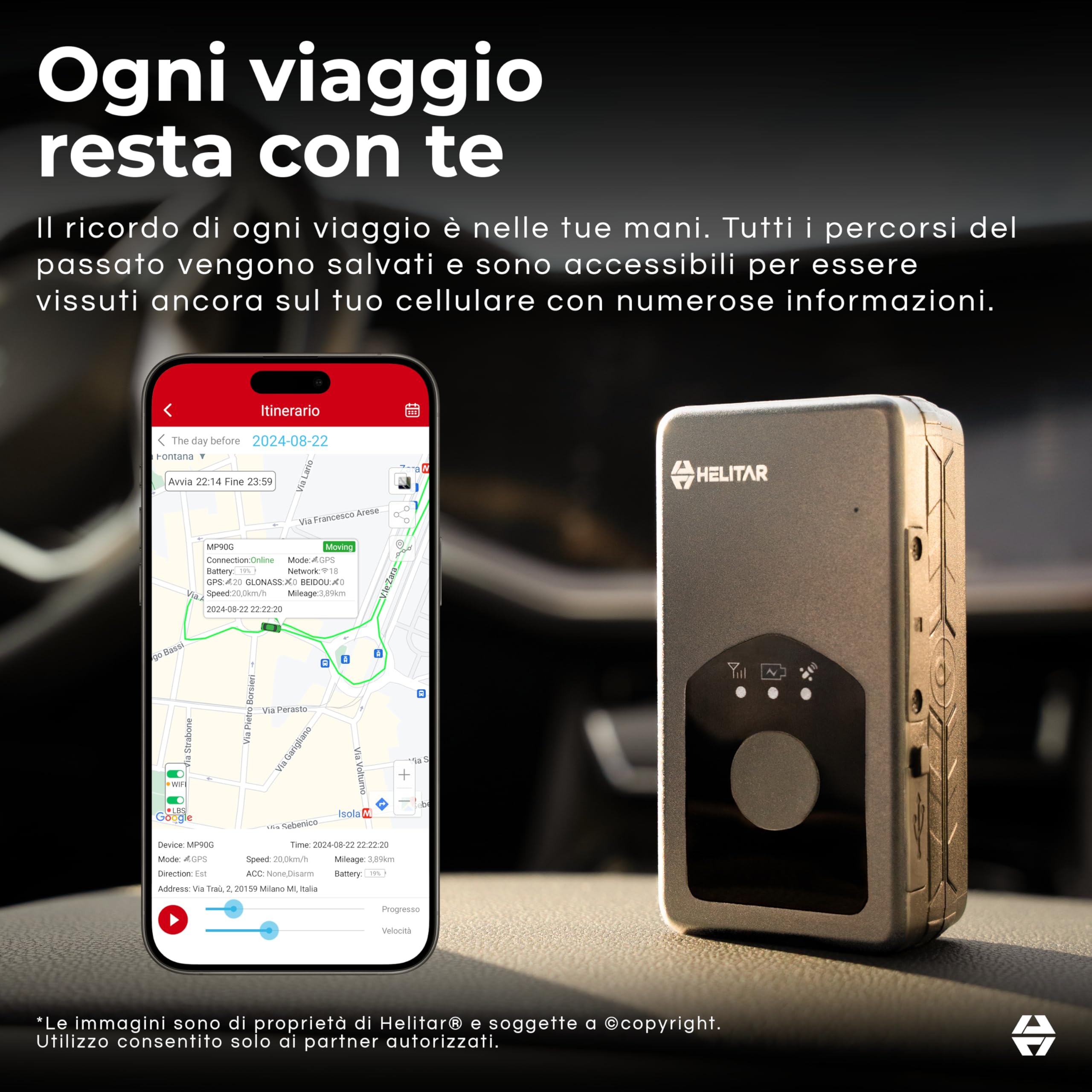 Localizzatore GPS per Bambini e Anziani - Senza Abbonamento Mensile - SIM Inclusa con 5 Anni di Tracciamento - Tracker GPS Globale - Garanzia sul furto del veicolo