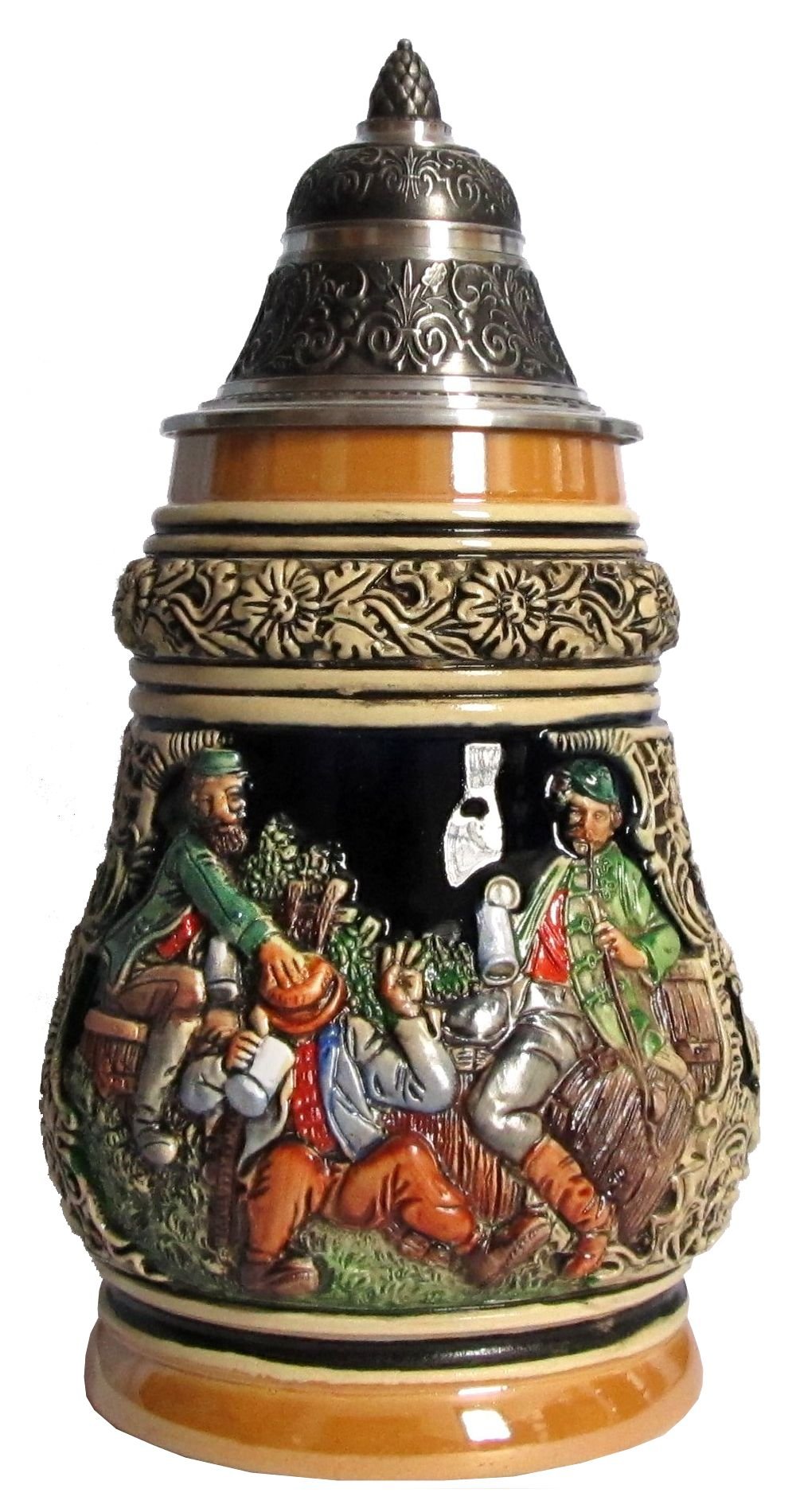 KING Jarra de cerveza alemana francos, jarra 0,5 litros