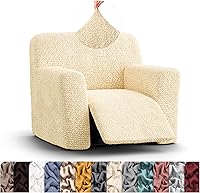 Vista 19 de PAULATO BY GA.I.CO. Funda para sillón reclinable, funda para silla reclinable, funda de tela de poliéster suave, protector de muebles elástico
