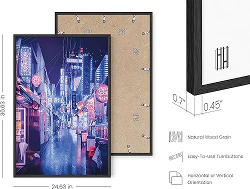 Miniatura 30 de RipGrip - Póster decorativo de estilo moderno (ciudad asiática con luces de neón), para decorar dormitorio o sala, de 12 x 16 pulgadas, sin marco