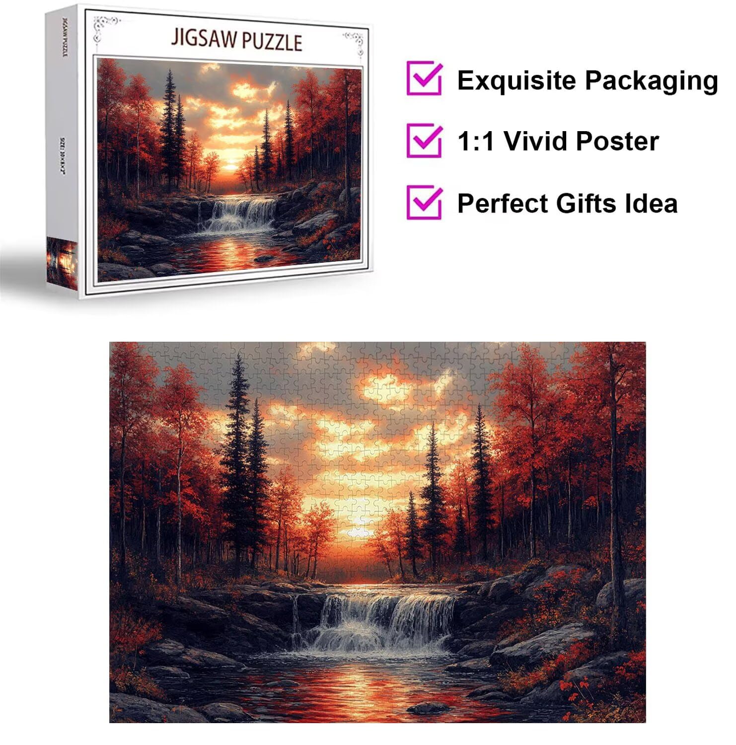 1500 sztuk puzzli dla dorosłych las wymagające gry logiczne, n-733