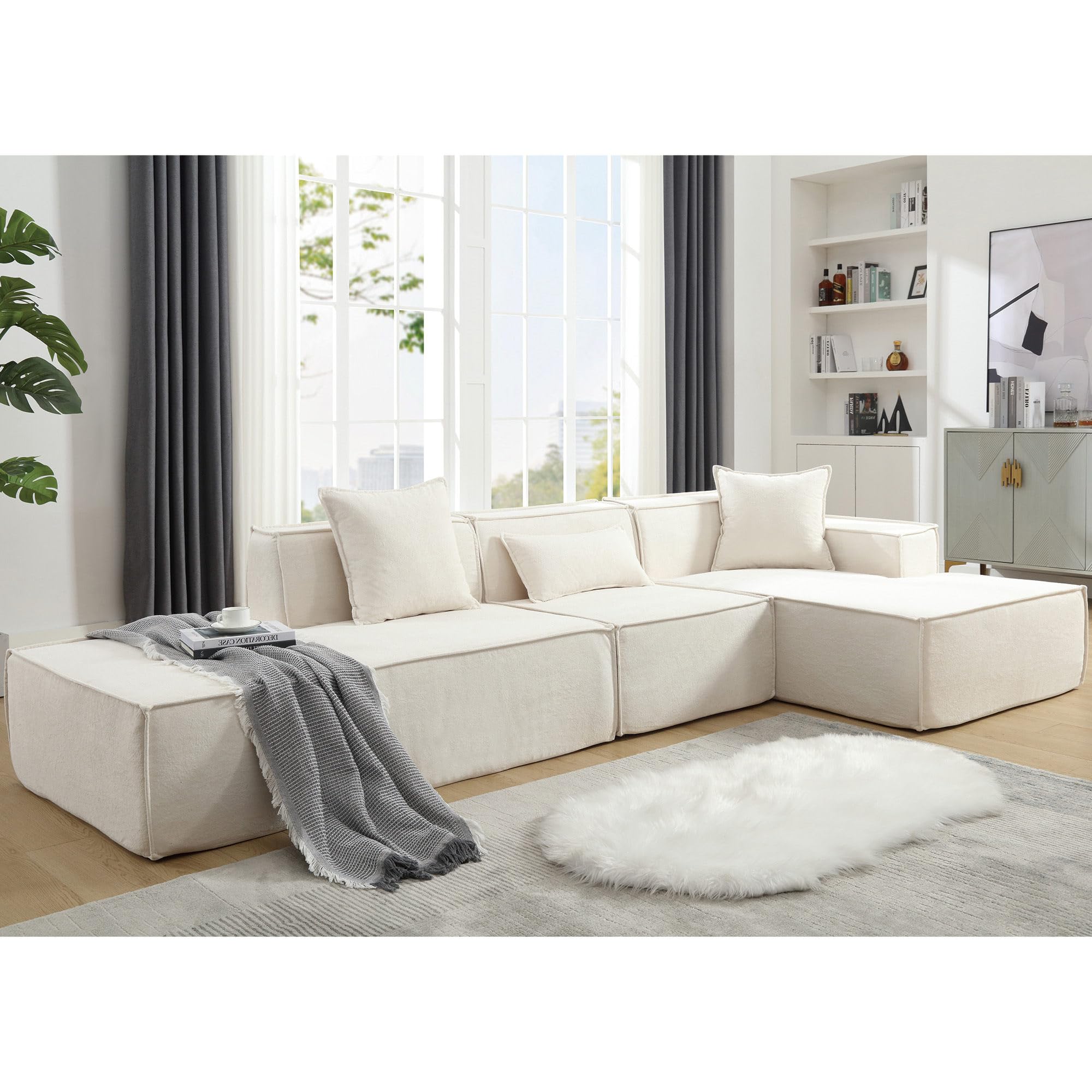 Amazon.com: Modern Modular Combination Living Room L-Shaped