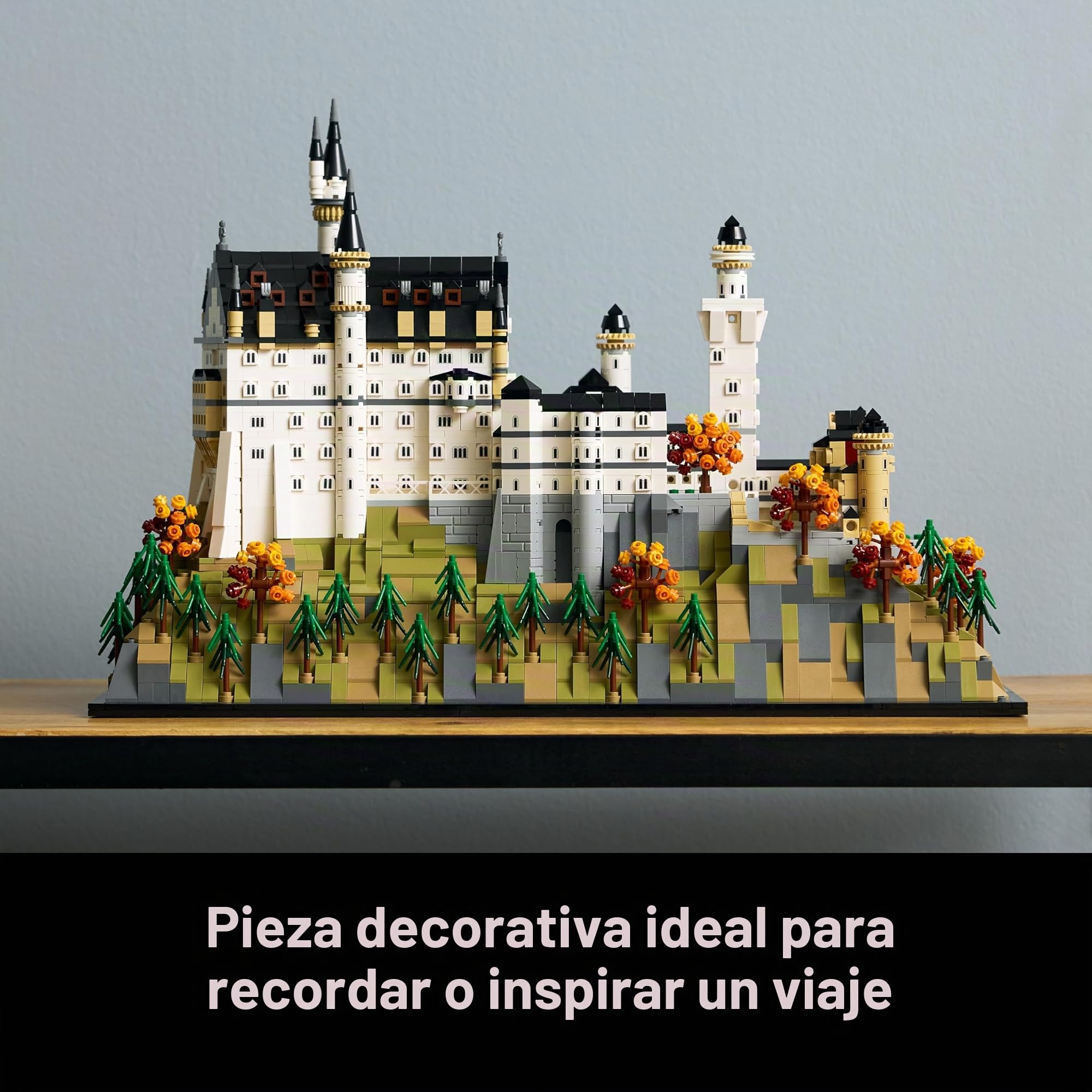 Lego Neuschwanstein 21063 - Castillo de Neuschwanstein Lego Architecture Set, incluye azulejos impresos, novedades de agosto 2025