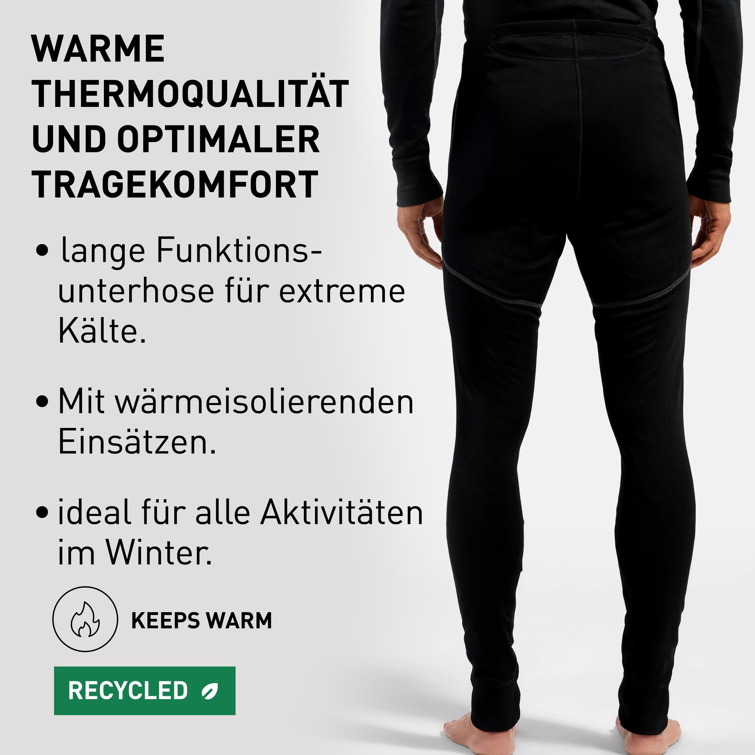 Odlo Thermohose Herren Active X-Warm I Thermounterwäsche I Warme Skiunterwäsche I Lange Thermohose I Herren