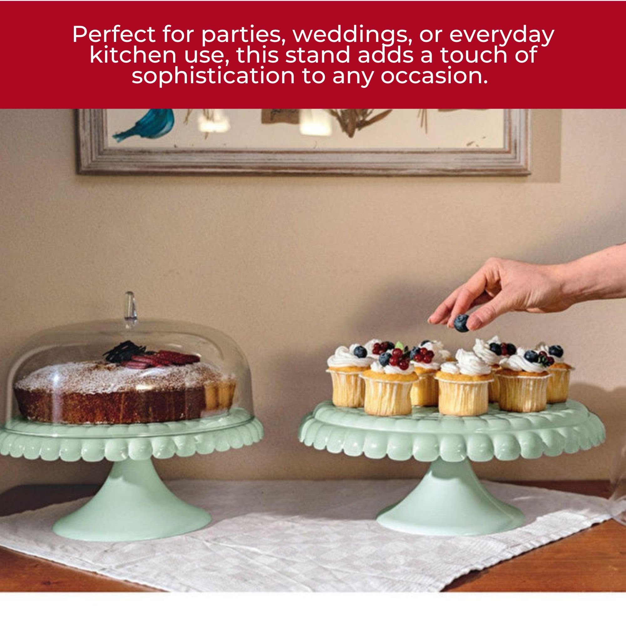 Amazon｜GUZZINI(グッチーニ) ケーキスタンド TIFFANY マーブグリーン