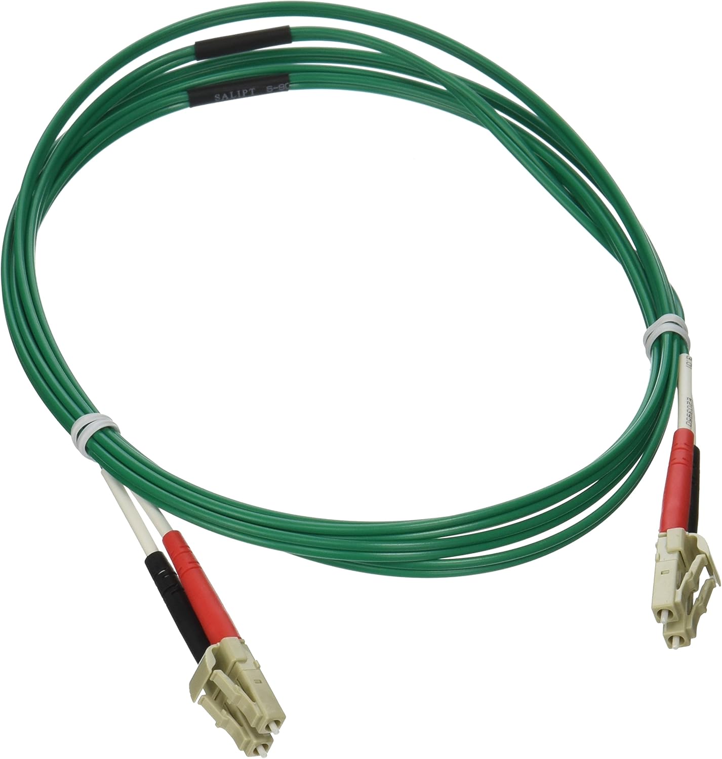 C2G 37252 OM1 Fiber Optic Cable - LC-LC 62.5/125 Duplex Multimode PVC Fiber Cable, Green (6.6 Feet, 2 Meters)
