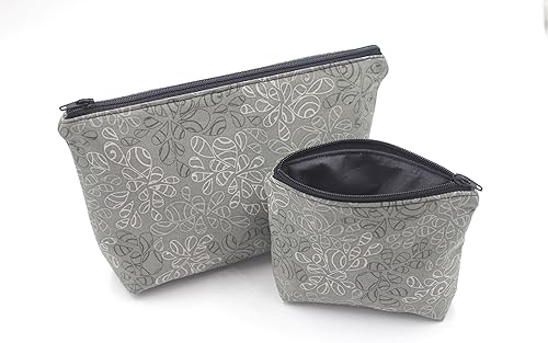 Elements Essential Oil Bag, Cotton Zipper Pouch, Travel Bag Set, Cosmetic Cotton Bag, Makeup Bag, Toiletry Bag, Holiday Gift, Gift for Her