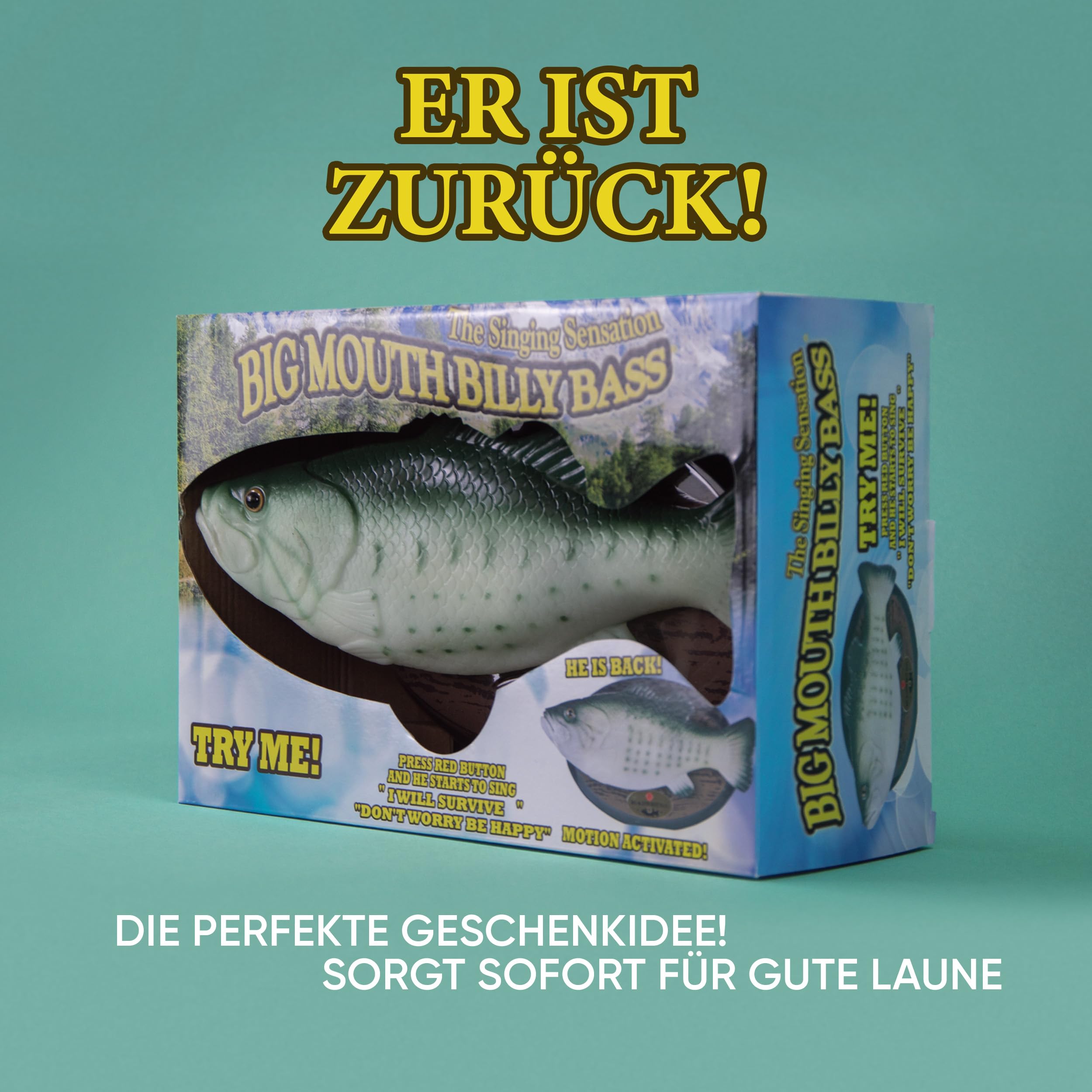 Big Mouth Billy Bass 2018 – Poisson Chantant Bluetooth Gemmy, Occasion, Délire Garanti