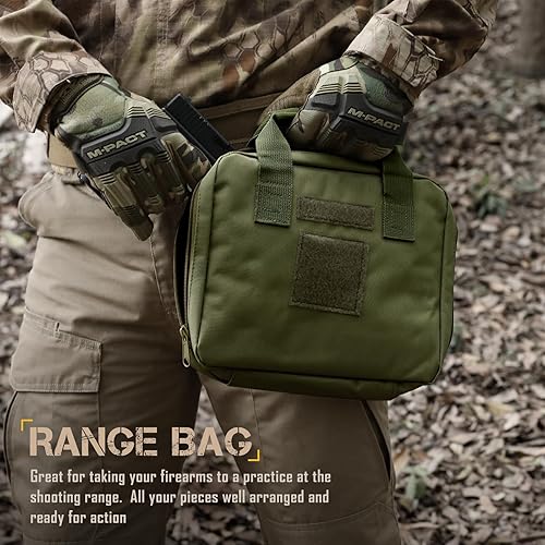 Miniatura 2 de Bolsa táctica para pistola de pistola, estuche para pistola suave, bolsa de almacenamiento de transporte para pistola cuadrada, bolsa de campo de