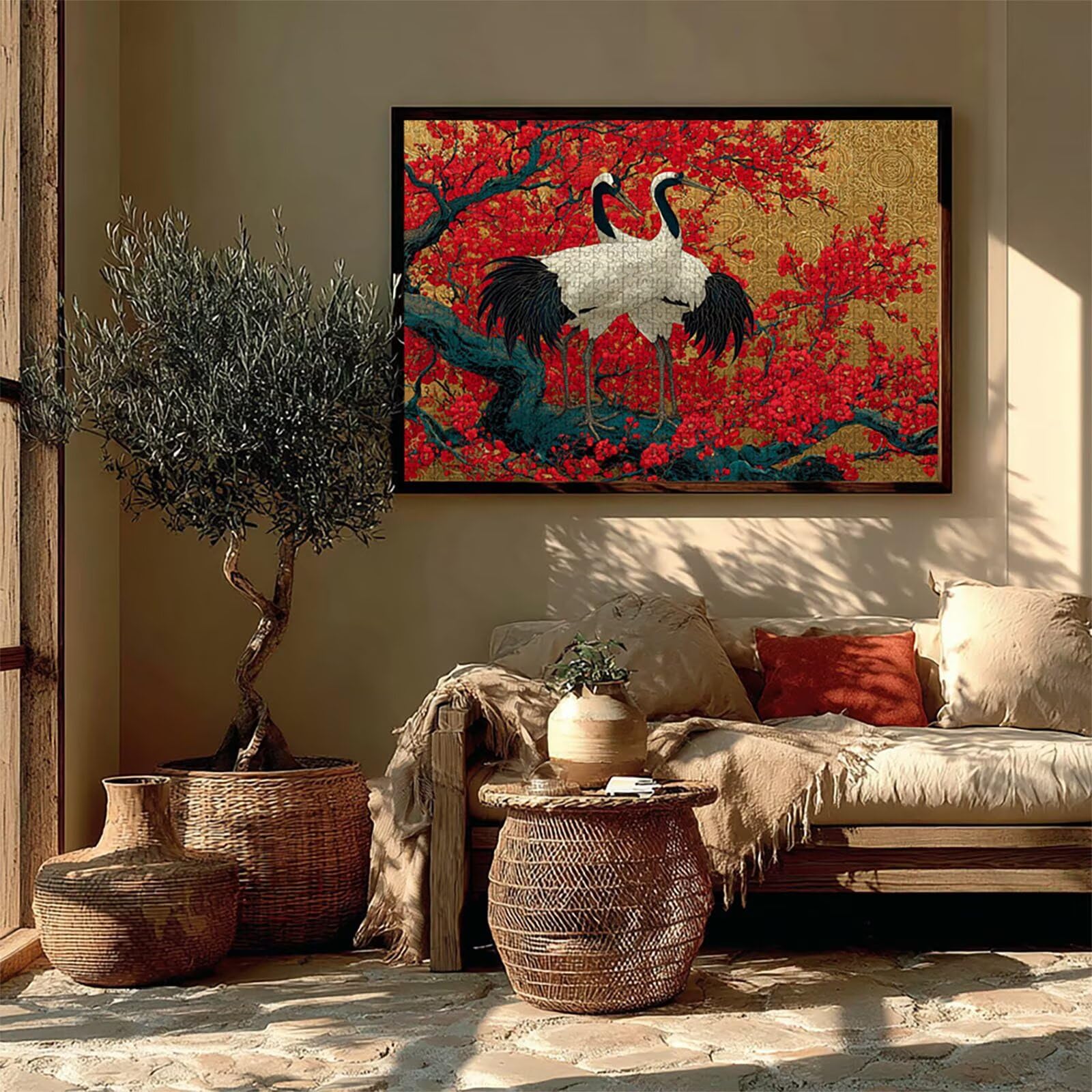 Animal Puzzle 4000 pièces Adultes, Puzzle Bois 141x87cm, Adultes Jeu éducatif Défi énigme avec Une Boîte d'emballage Exquise, Jeu Relaxant Détente Collection, Cadeau Fille, Decoration, (Fleur) P-2106